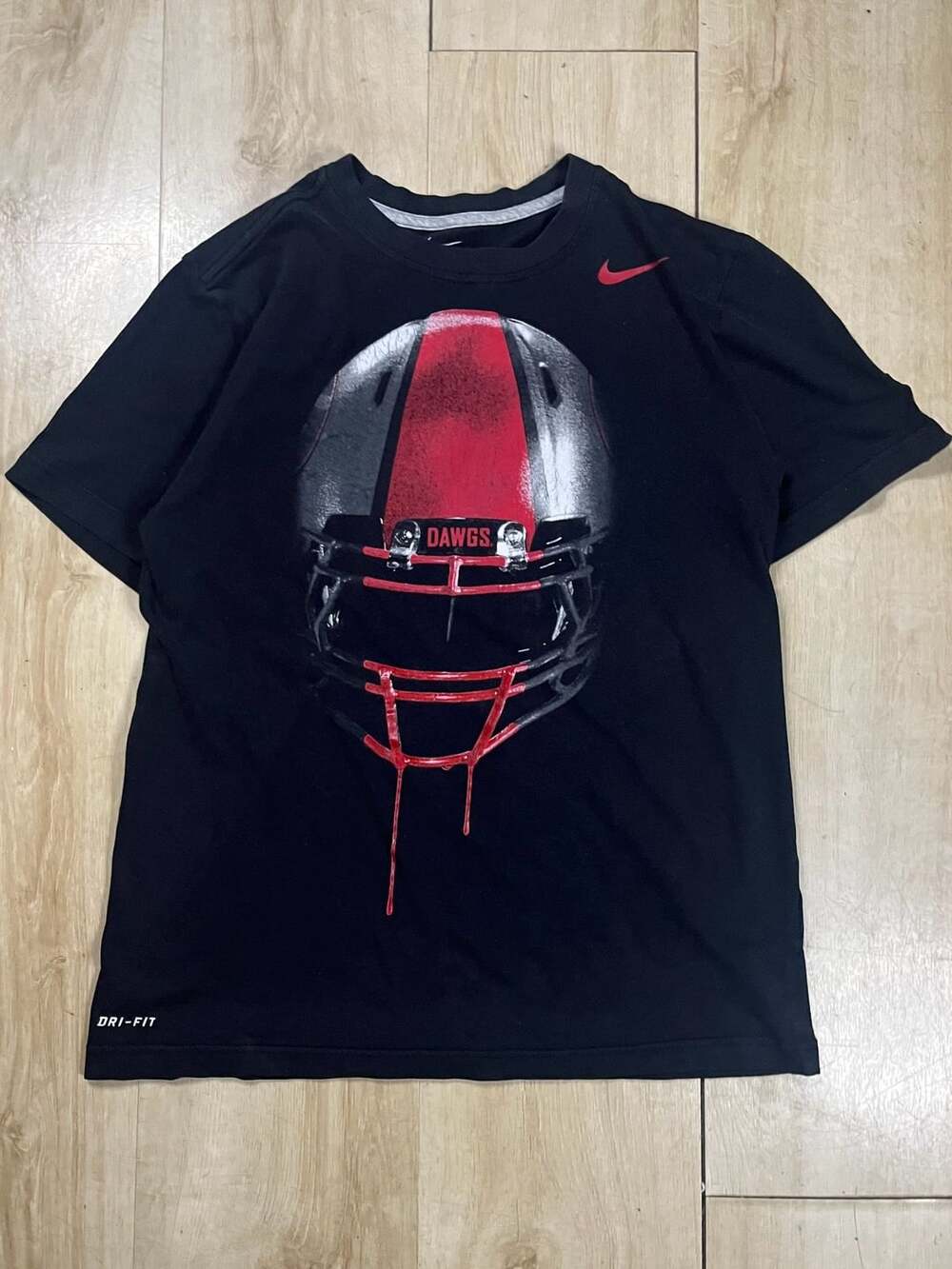 Nike Georgia Bulldogs Dri-Fit Football Helmet Get After It T-Shirt